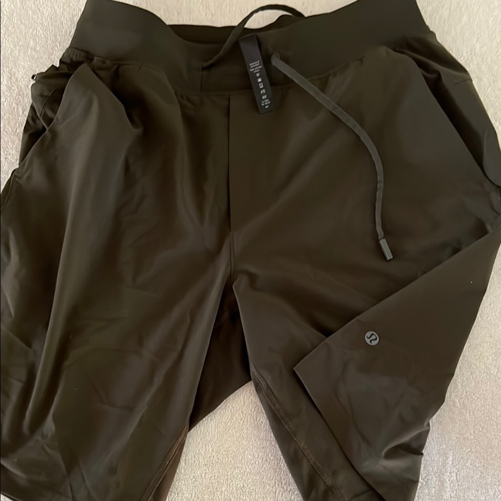 Lululemon Olive Green Athletic Shorts